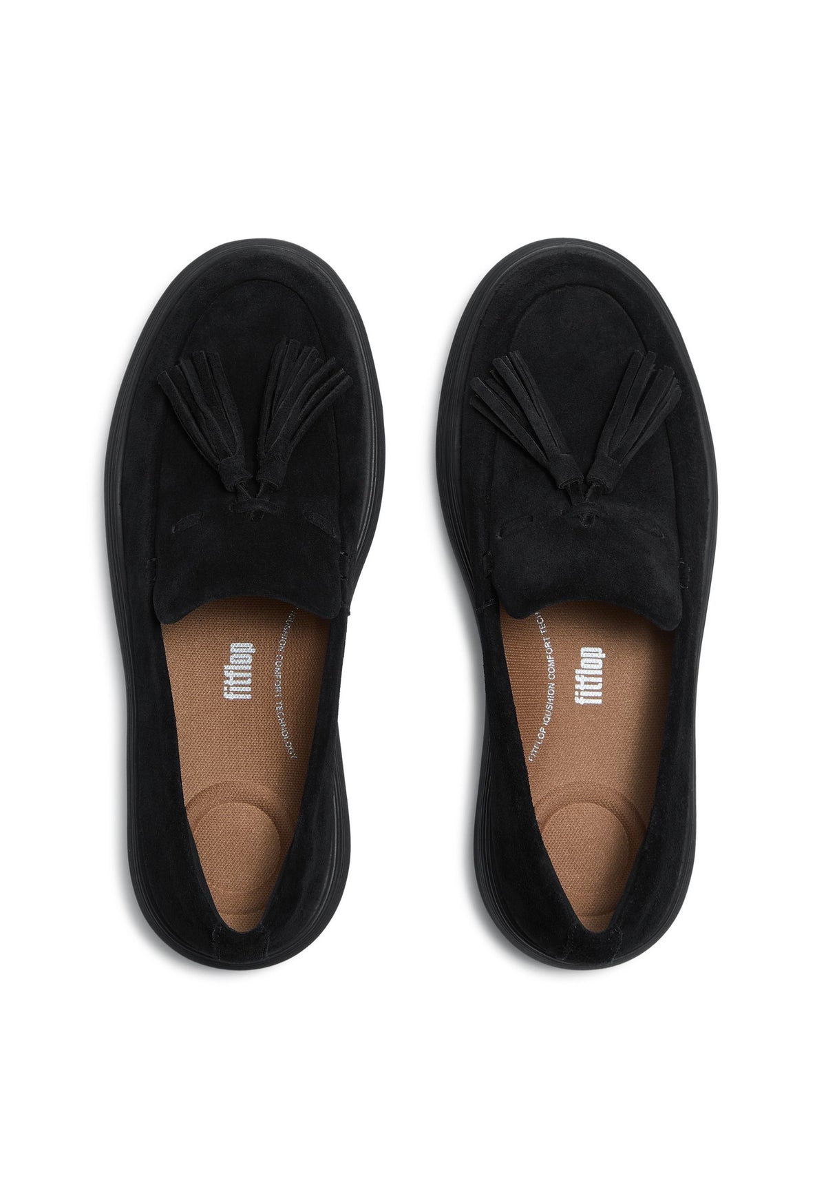 FITFLOP Damen Halbschuh IQ-COMFF TASSEL SUEDE all black