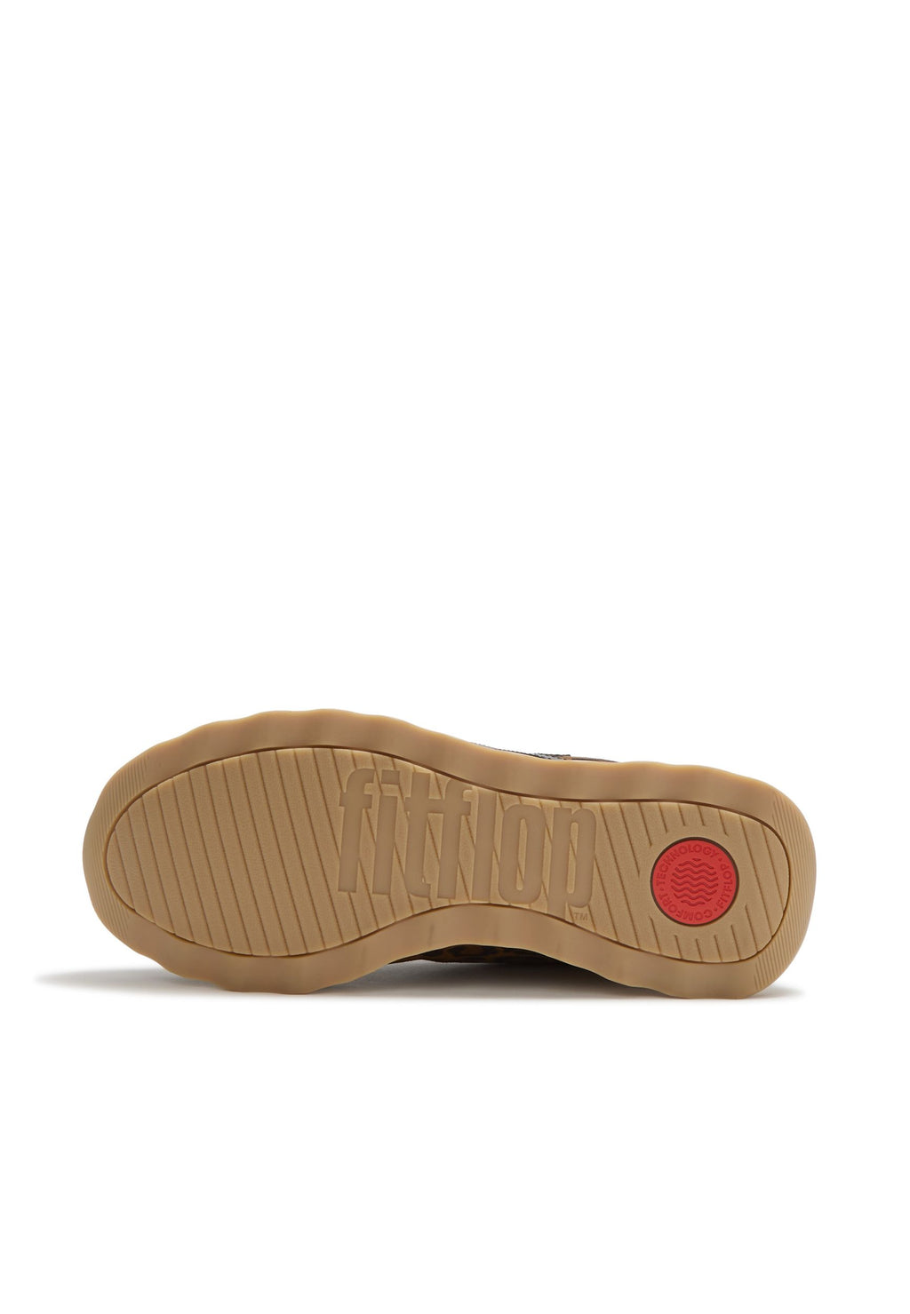 FITFLOP Damen Sneakers RETRO-Q FF SUEDE LEO tan black