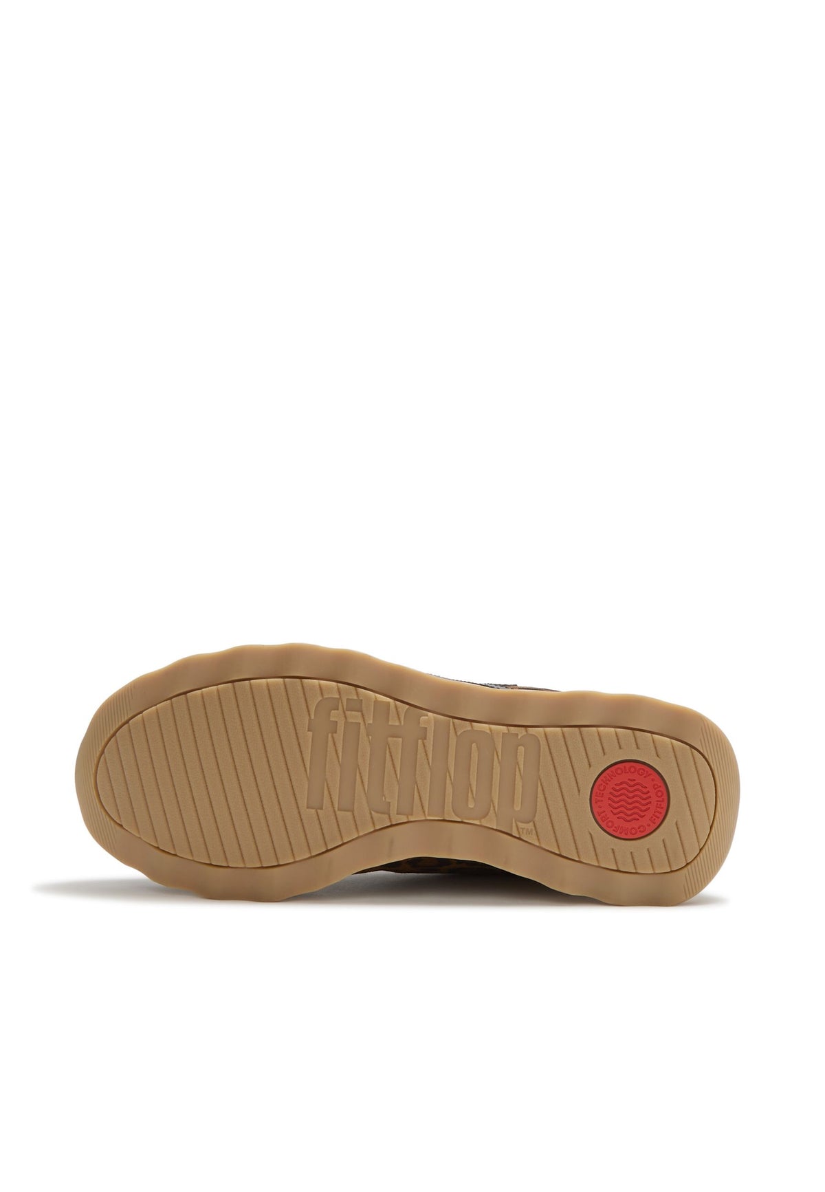 FITFLOP Damen Sneakers RETRO-Q FF SUEDE LEO tan black