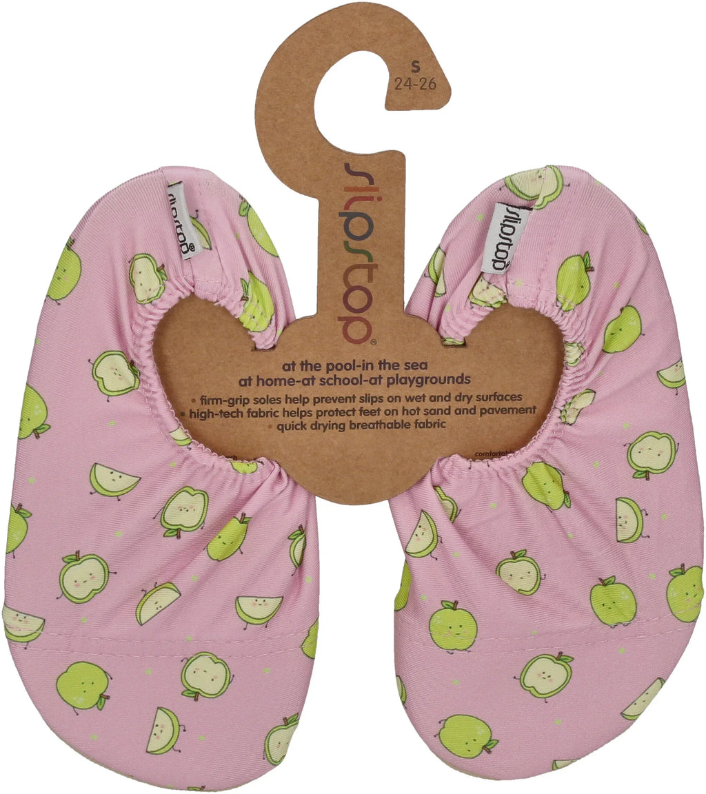 SLIPSTOP Kinder Hausschuhe Badeschuhe APPLE rose yellow-0