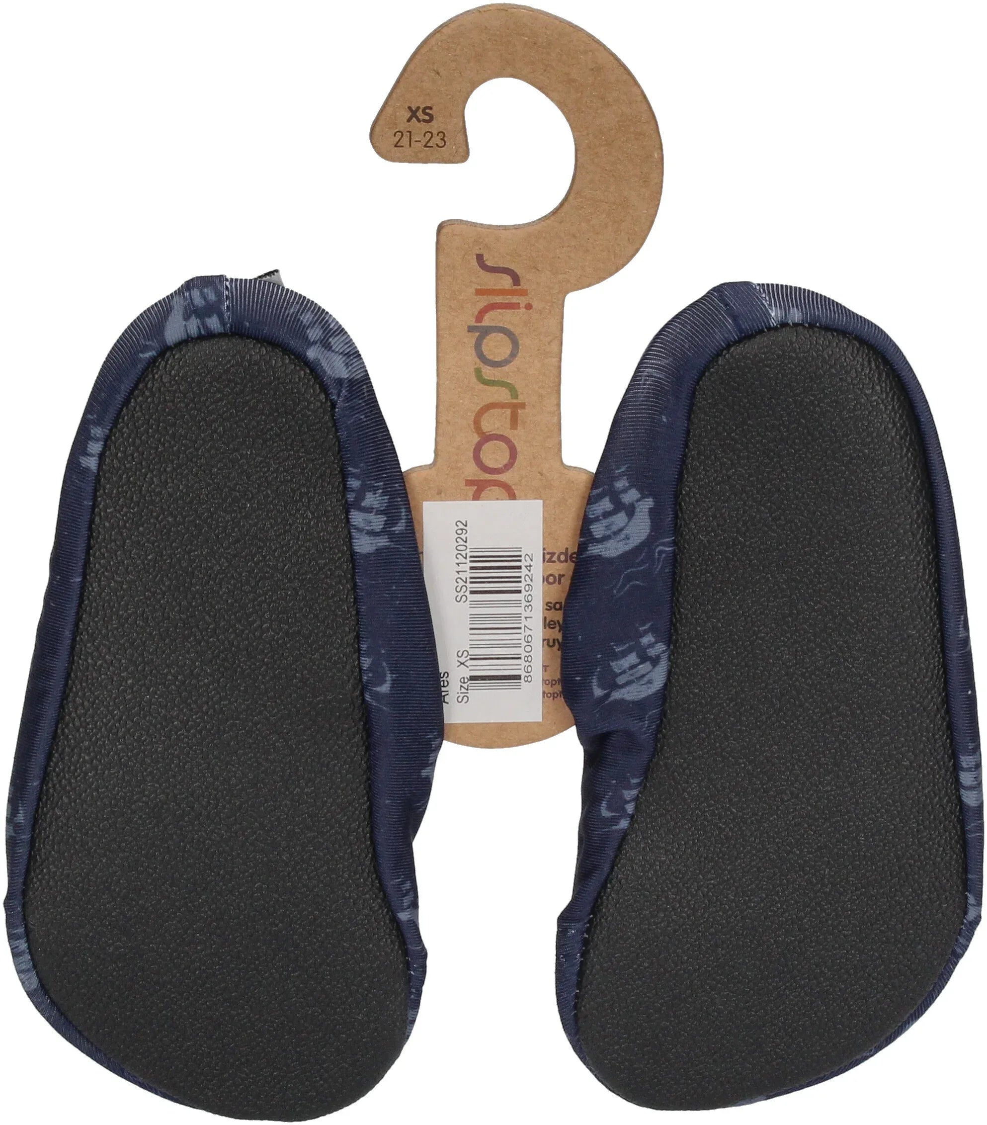 SLIPSTOP Hausschuhe Badeschuhe ARES Hai dunkelblau-1