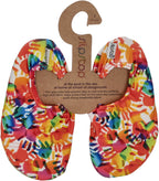 SLIPSTOP Kinder Hausschuhe Badeschuhe HIGH FIVE multi-0
