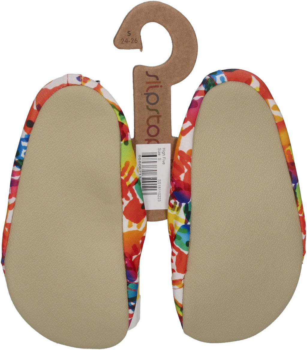 SLIPSTOP Kinder Hausschuhe Badeschuhe HIGH FIVE multi-1