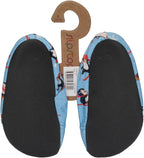 SLIPSTOP Kinder Hausschuhe Badeschuhe HILARIOUS hellblau-1