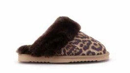 WARMBAT Damen Hausschuhe COLLIE PRINT panther stone