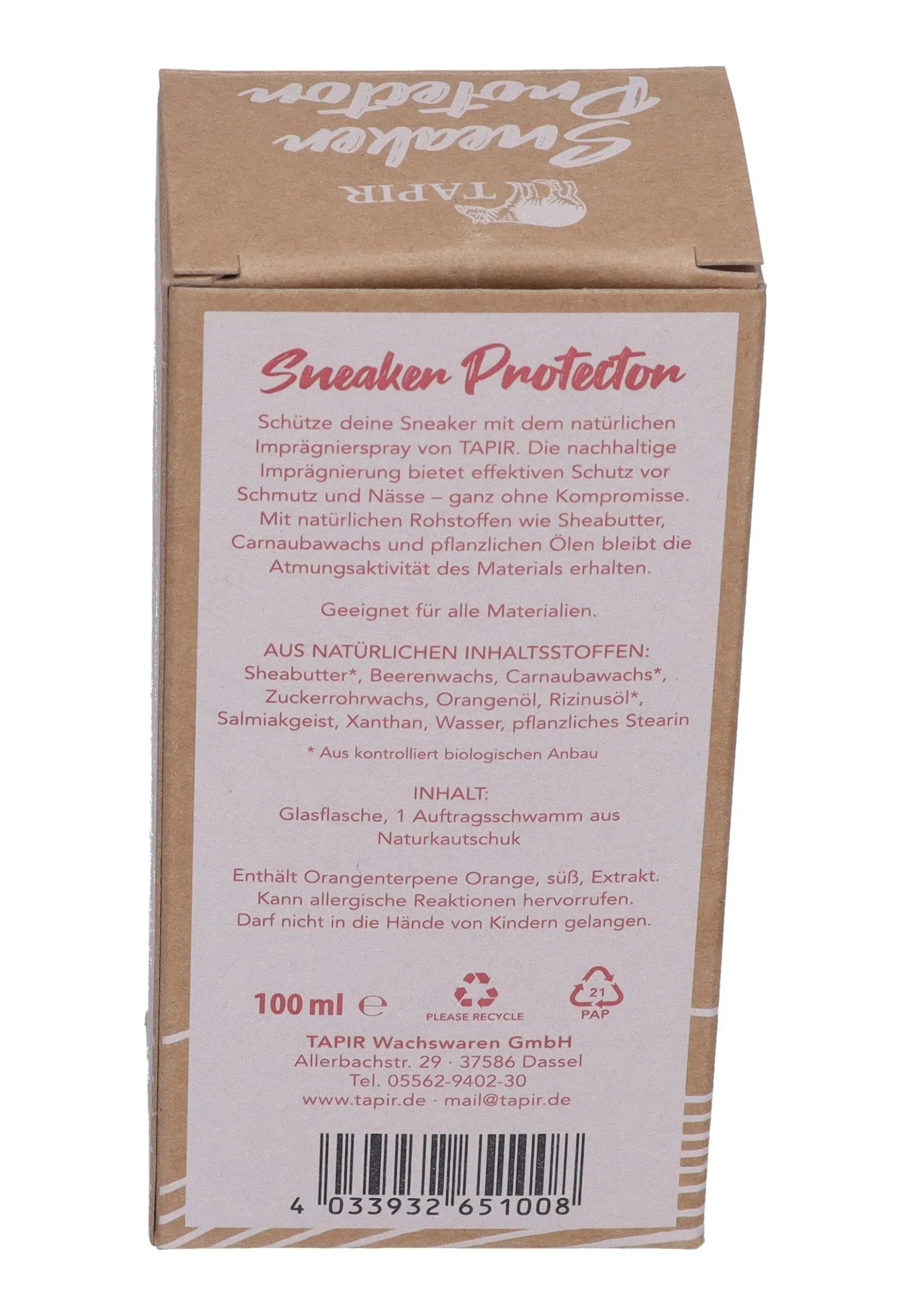 TAPIR - Schuh- und Lederpflege Sneaker Protector 100ml