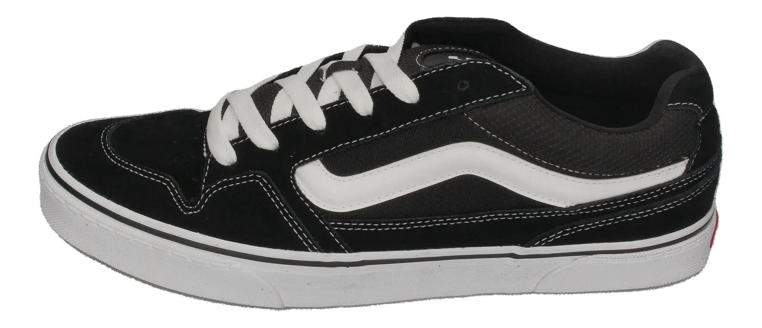 VANS in Übergrößen - CALDRONE Suede Mesh - black white-1