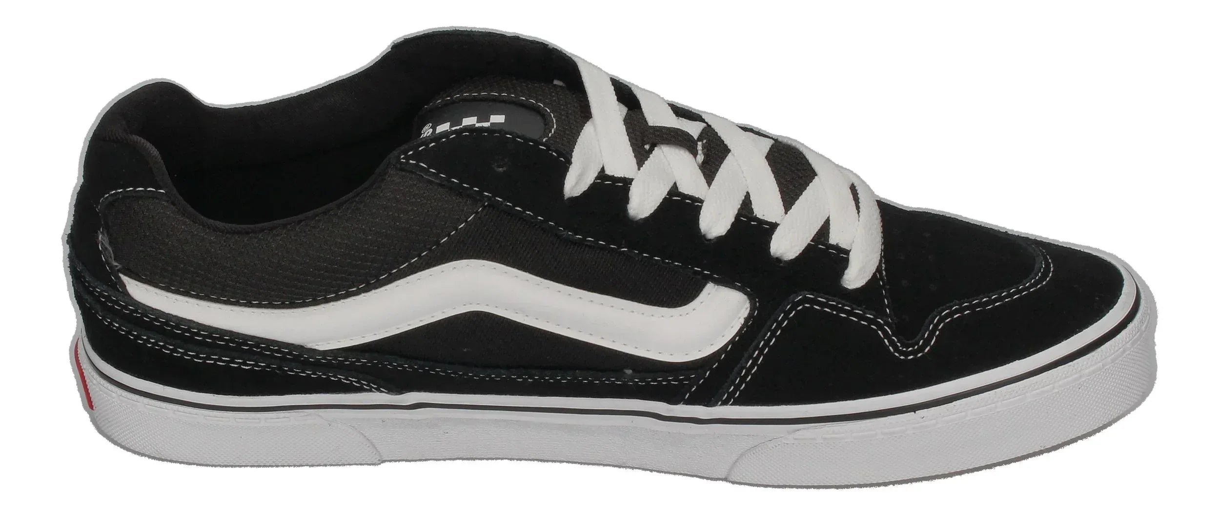 VANS in Übergrößen - CALDRONE Suede Mesh - black white-3