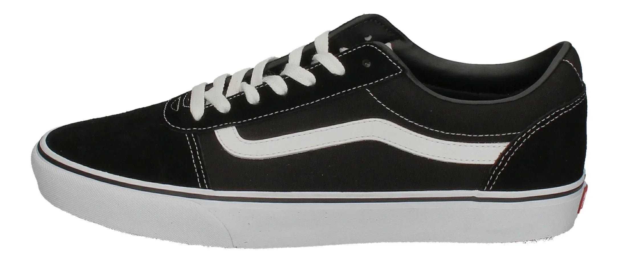 VANS in Übergrößen - WARD (Suede Canvas) black white-1