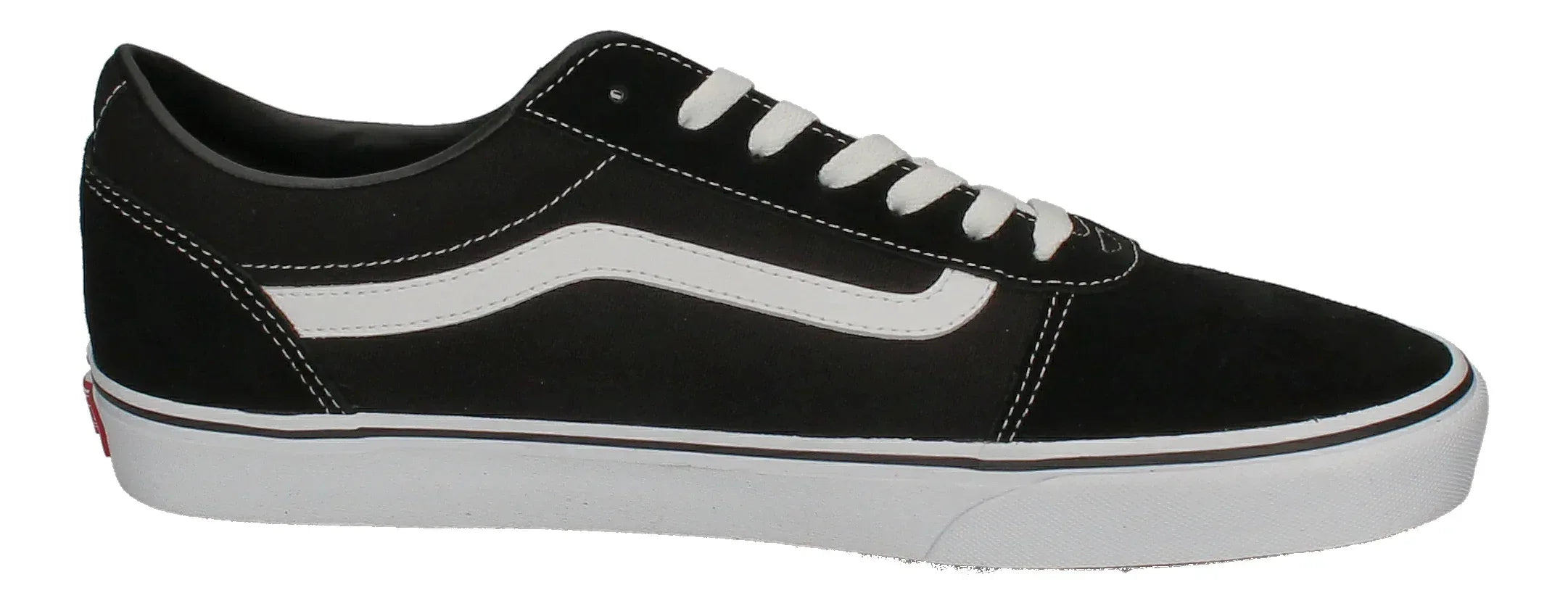 VANS in Übergrößen - WARD (Suede Canvas) black white-3