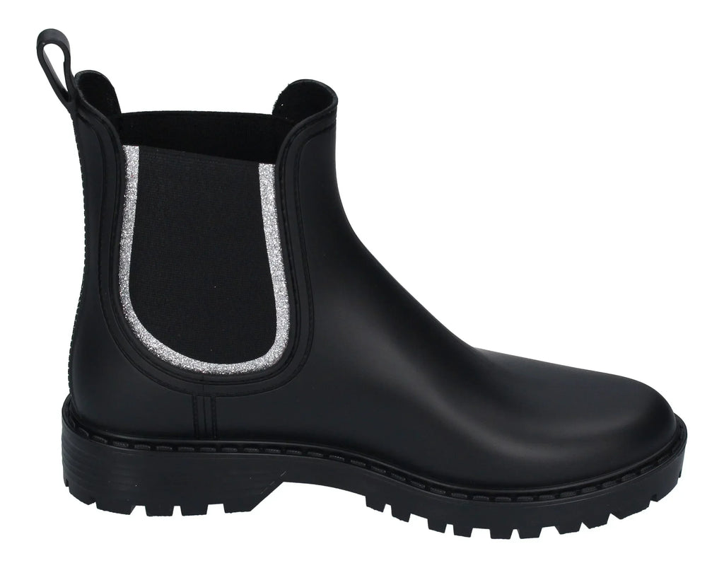 VERBENAS Gummistiefel - GAUDI MATE GLITTER - negro plata-3