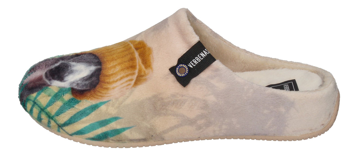 VERBENAS Damen Hausschuhe - YORK ANIMAL PELO - Galgo