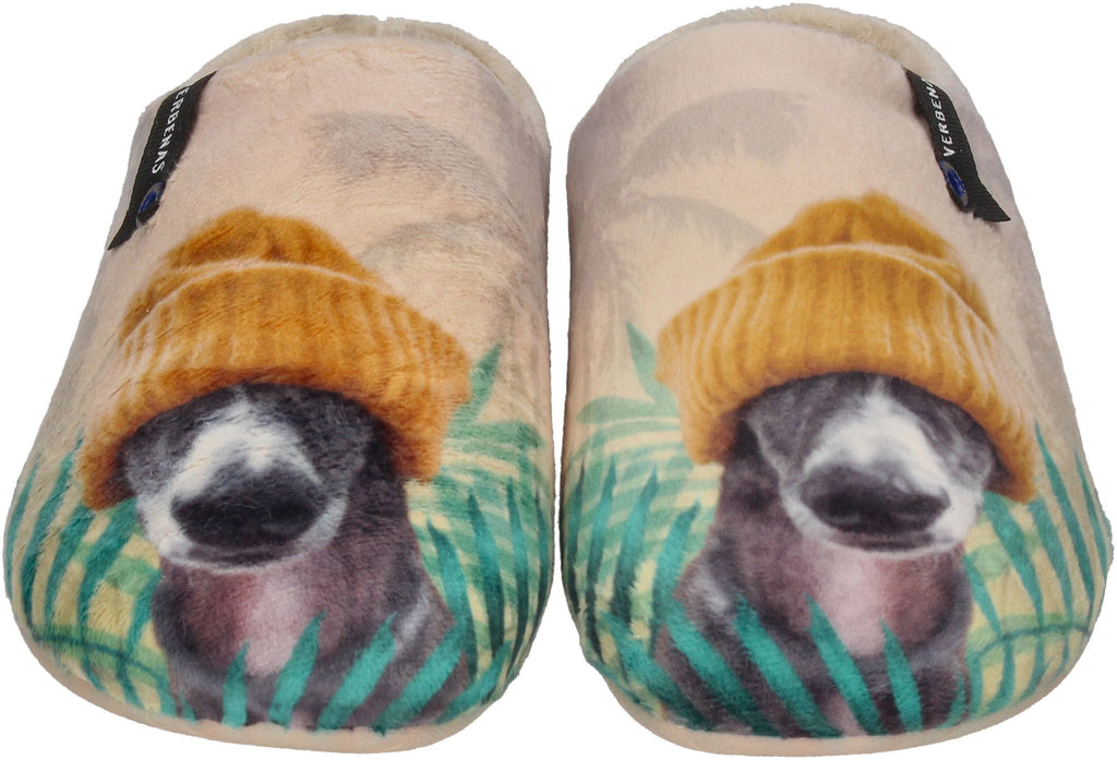 VERBENAS Damen Hausschuhe - YORK ANIMAL PELO - Galgo