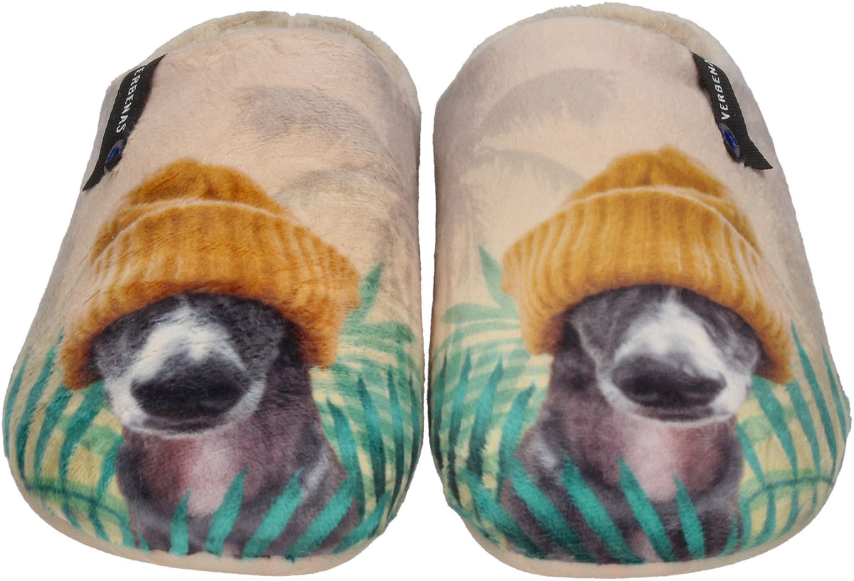 VERBENAS Damen Hausschuhe - YORK ANIMAL PELO - Galgo