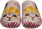 VERBENAS Damen Hausschuhe - YORK ANIMAL PELO - Gato