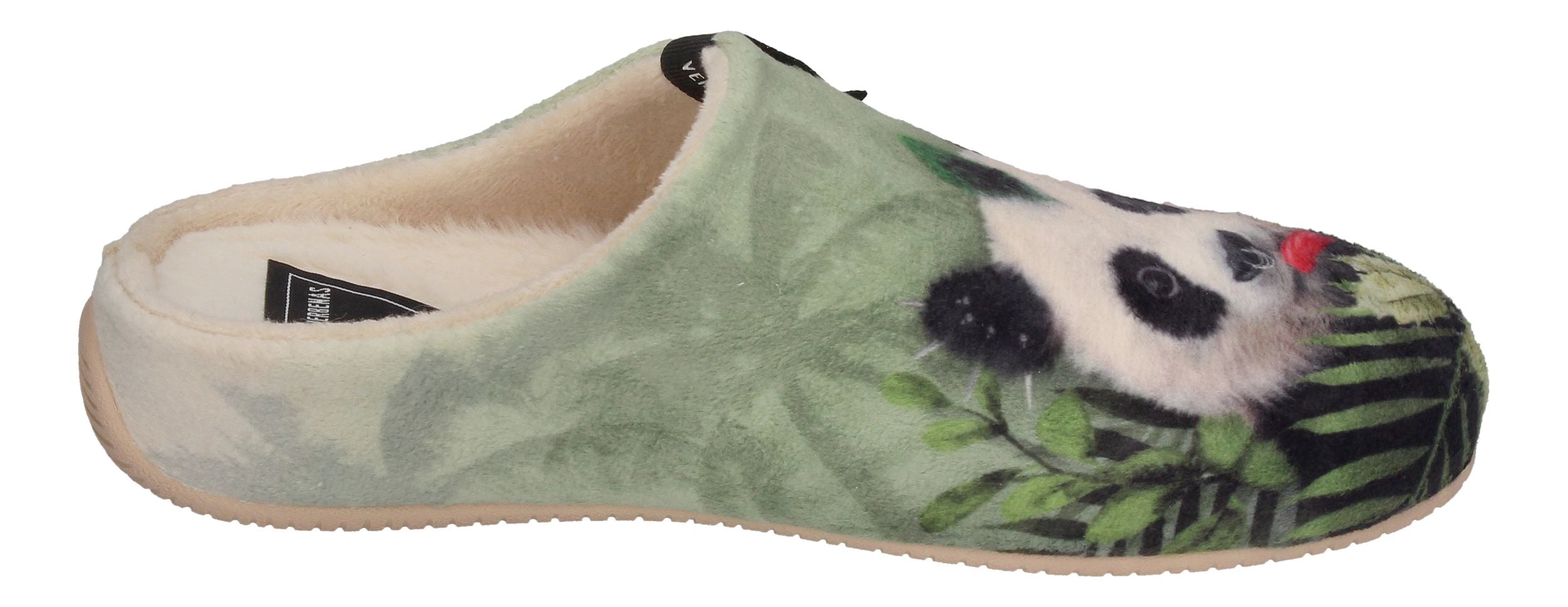 VERBENAS Damen Hausschuhe - YORK ANIMAL PELO Punk Panda