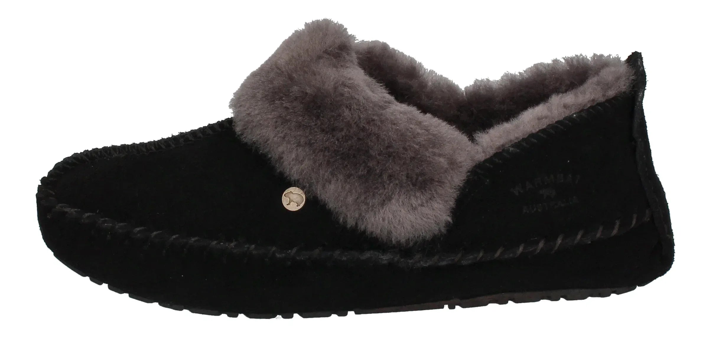 WARMBAT Damenschuhe Hausschuhe BARRINE SUEDE - black-1
