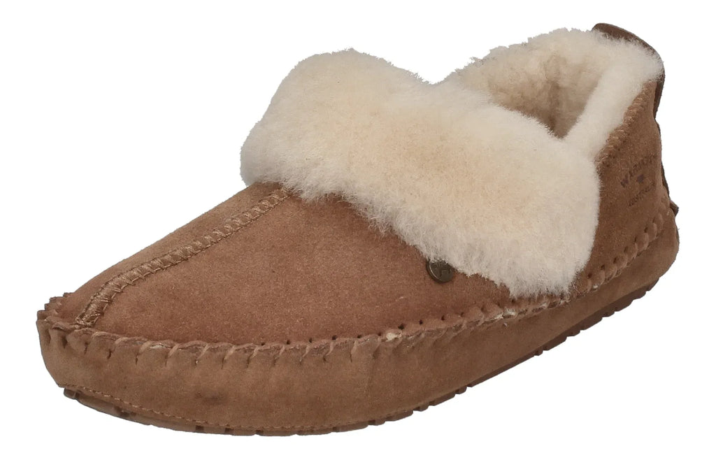 Warmbat - Barrine Suede BAR3410-25 - Damen - Hausschuh | Nur bei shoedealo.shop, deinem Onlineshop für Schuhe mit Stil.