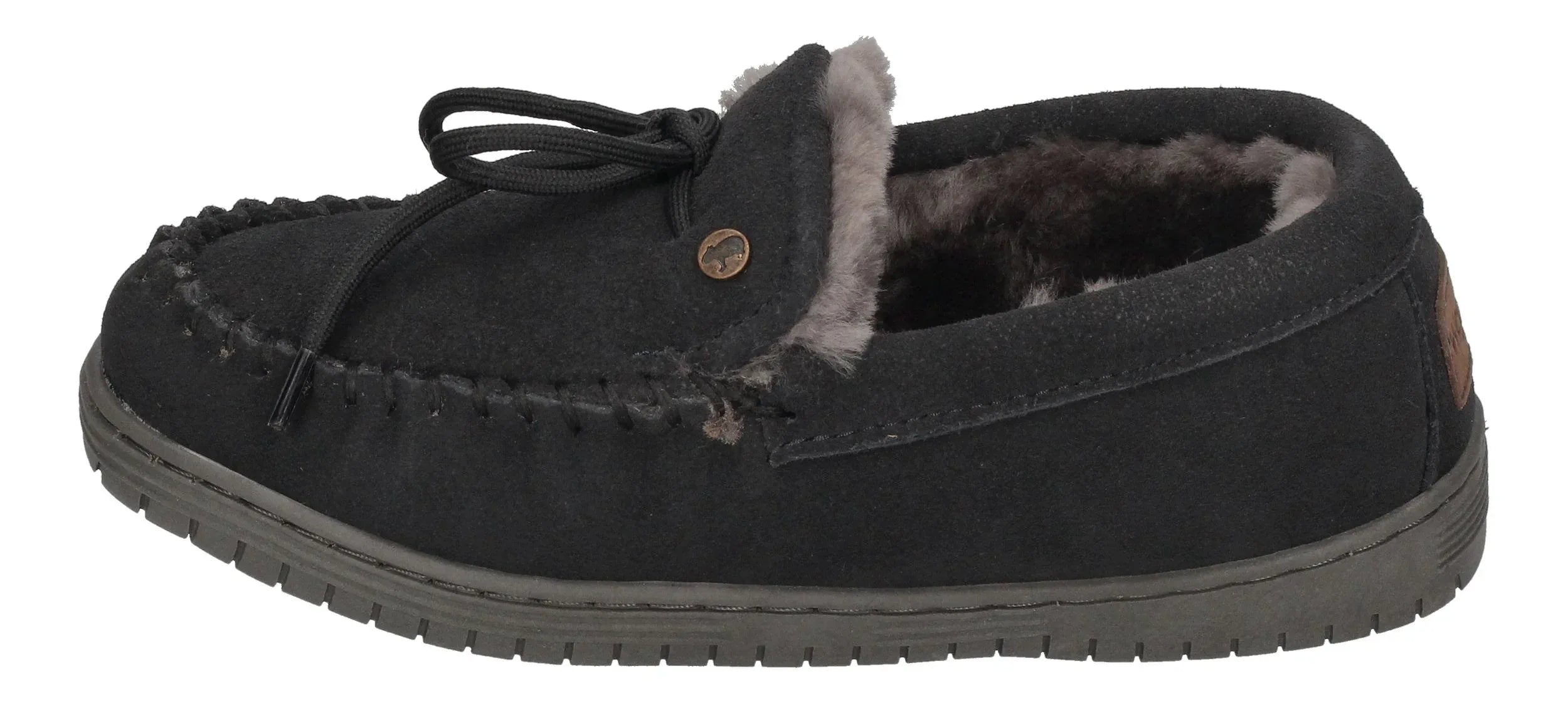 WARMBAT Damenschuhe Hausschuhe KOALA SUEDE - charcoal