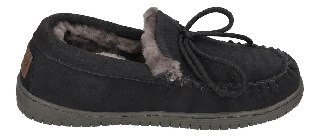 WARMBAT Damenschuhe Hausschuhe KOALA SUEDE - charcoal