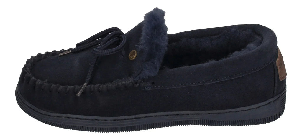 WARMBAT Damenschuhe Hausschuhe KOALA SUEDE - navy-1