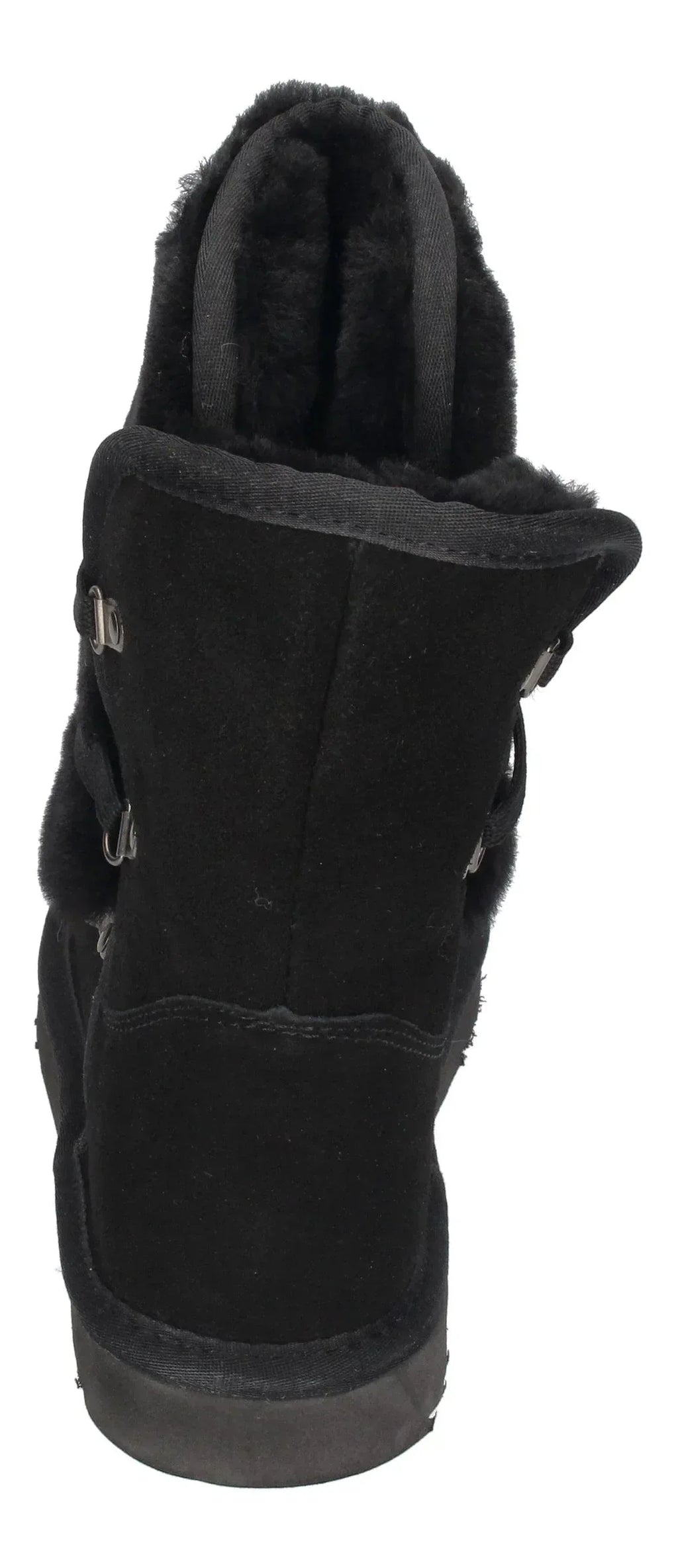 WARMBAT Damenschuhe Schaffell Booties MOONBI SUEDE - black
