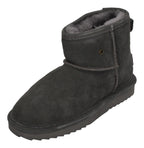 WARMBAT Damenschuhe Schaffell Booties WALLABY - dk grey-0